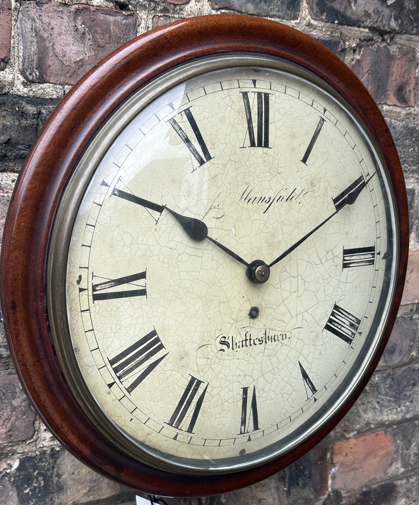 Fabulous Georgian Single Fusee Dial Clock – ca 1840 fuseeclock Antique Clocks 12